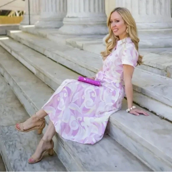 Hill House Lily Dress Pink Candy Kaleidoscopic - Picture 2 of 6